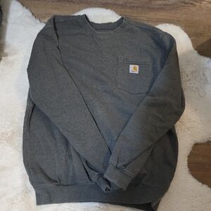 Carhartt Men's Dark Gray Crewneck Sweater